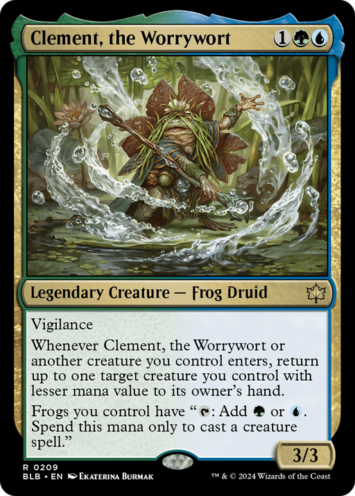 Clement, the Worrywort (BLB-209) [Bloomburrow] MTG Single Wizards of the Coast