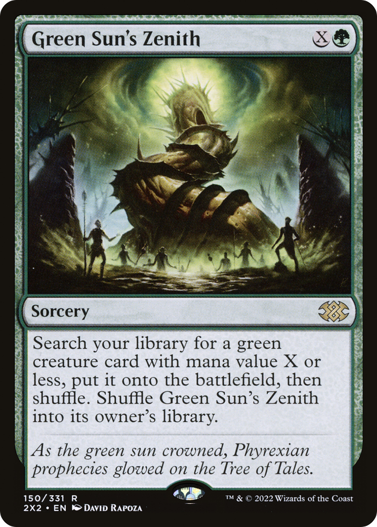 Green Sun's Zenith (2X2-150) [Double Masters 2022] MTG Single Wizards of the Coast