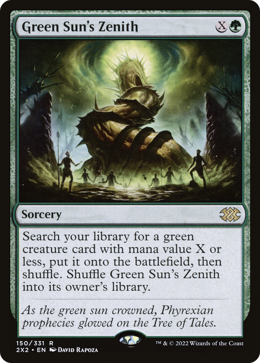 Green Sun's Zenith (2X2-150) [Double Masters 2022] MTG Single Wizards of the Coast