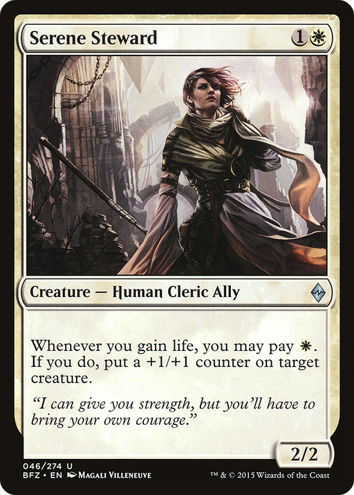 Serene Steward (BFZ-046) [Battle for Zendikar] MTG Single Wizards of the Coast