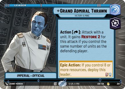 Grand Admiral Thrawn - Victory is Mine (Hyperspace) (268) [Ashes of the Empire] Star Wars: Unlimited Single Disney