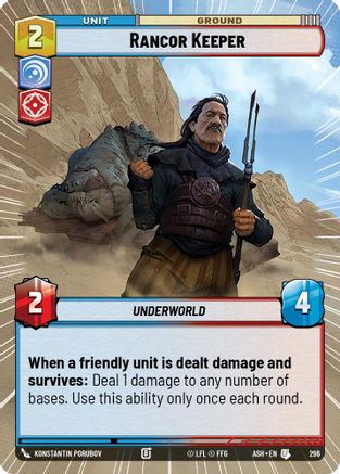 Rancor Keeper (Hyperspace) (296) [Ashes of the Empire] Star Wars: Unlimited Single Disney