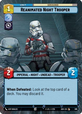 Reanimated Night Trooper (Hyperspace) (309) [Ashes of the Empire] Star Wars: Unlimited Single Disney