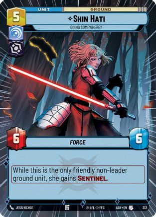 Shin Hati - Going Somewhere? (Hyperspace) (313) [Ashes of the Empire] Star Wars: Unlimited Single Disney