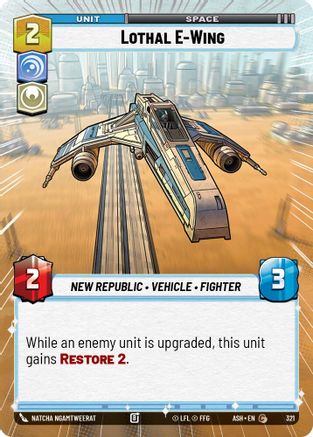 Lothal E-Wing (Hyperspace) (321) [Ashes of the Empire] Star Wars: Unlimited Single Disney