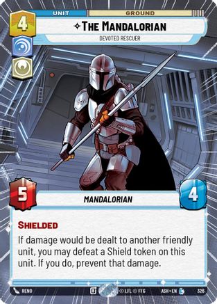 The Mandalorian - Devoted Rescuer (Hyperspace) (326) [Ashes of the Empire] Star Wars: Unlimited Single Disney