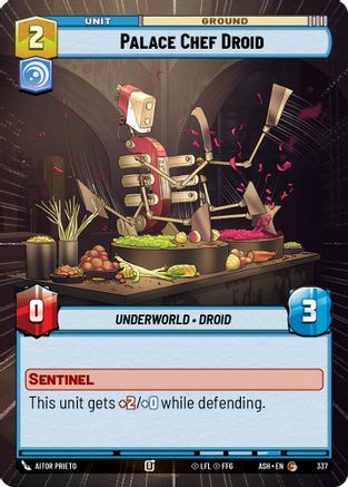 Palace Chef Droid (Hyperspace) (337) [Ashes of the Empire] Star Wars: Unlimited Single Disney