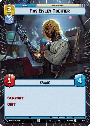 Mos Eisley Modifier (Hyperspace) (338) [Ashes of the Empire] Star Wars: Unlimited Single Disney