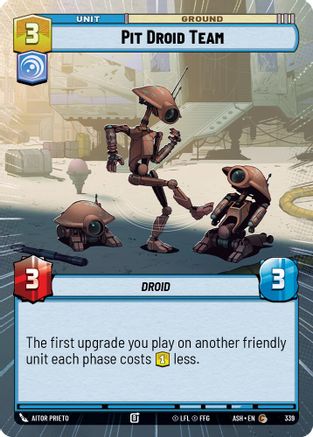 Pit Droid Team (Hyperspace) (339) [Ashes of the Empire] Star Wars: Unlimited Single Disney