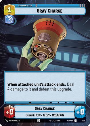 Grav Charge (Hyperspace) (349) [Ashes of the Empire] Star Wars: Unlimited Single Disney