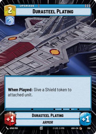 Durasteel Plating (Hyperspace) (350) [Ashes of the Empire] Star Wars: Unlimited Single Disney