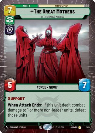 The Great Mothers - With Strange Magicks (Hyperspace) (365) [Ashes of the Empire] Star Wars: Unlimited Single Disney