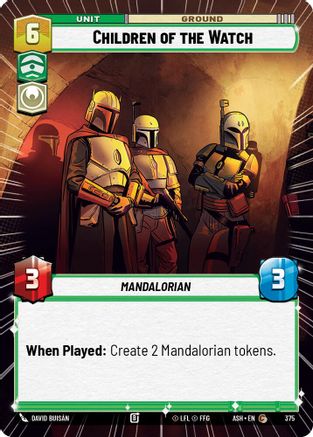 Children of the Watch (Hyperspace) (375) [Ashes of the Empire] Star Wars: Unlimited Single Disney