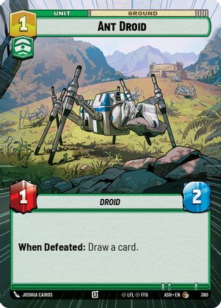 Ant Droid (Hyperspace) (380) [Ashes of the Empire] Star Wars: Unlimited Single Disney