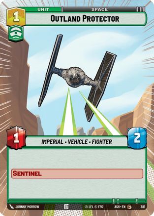 Outland Protector (Hyperspace) (381) [Ashes of the Empire] Star Wars: Unlimited Single Disney