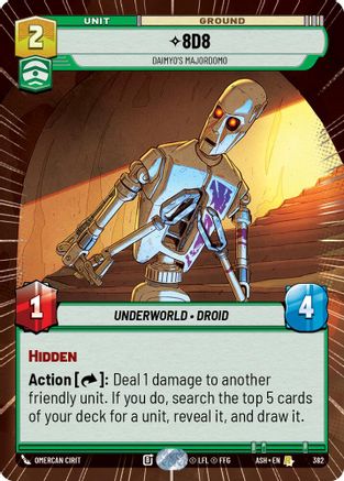 8D8 - Daimyo's Majordomo (Hyperspace) (382) [Ashes of the Empire] Star Wars: Unlimited Single Disney