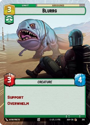 Blurrg (Hyperspace) (385) [Ashes of the Empire] Star Wars: Unlimited Single Disney