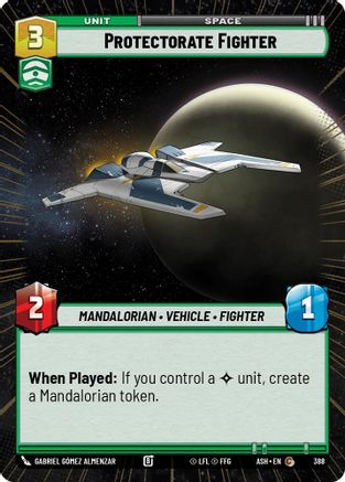 Protectorate Fighter (Hyperspace) (388) [Ashes of the Empire] Star Wars: Unlimited Single Disney