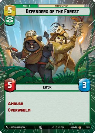 Defenders of the Forest (Hyperspace) (393) [Ashes of the Empire] Star Wars: Unlimited Single Disney