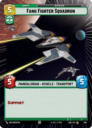 Fang Fighter Squadron (Hyperspace) (394) [Ashes of the Empire] Star Wars: Unlimited Single Disney
