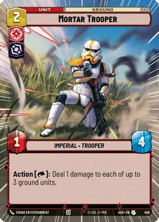 Mortar Trooper (Hyperspace) (406) [Ashes of the Empire] Star Wars: Unlimited Single Disney
