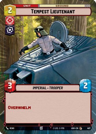 Tempest Lieutenant (Hyperspace) (407) [Ashes of the Empire] Star Wars: Unlimited Single Disney