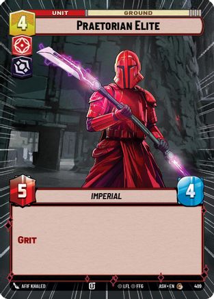 Praetorian Elite (Hyperspace) (409) [Ashes of the Empire] Star Wars: Unlimited Single Disney