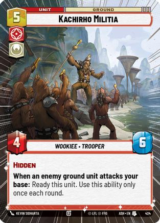 Kachirho Militia (Hyperspace) (424) [Ashes of the Empire] Star Wars: Unlimited Single Disney
