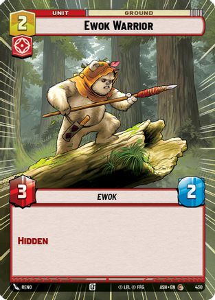 Ewok Warrior (Hyperspace) (430) [Ashes of the Empire] Star Wars: Unlimited Single Disney