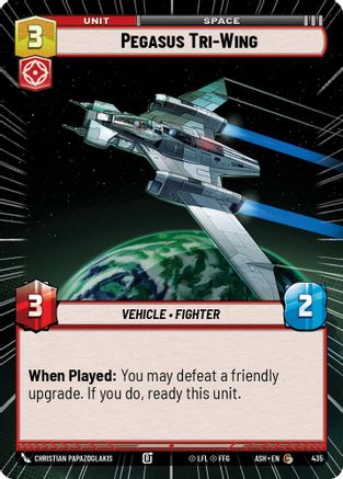 Pegasus Tri-Wing (Hyperspace) (435) [Ashes of the Empire] Star Wars: Unlimited Single Disney