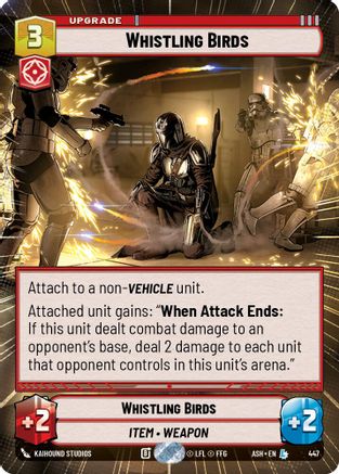Whistling Birds (Hyperspace) (447) [Ashes of the Empire] Star Wars: Unlimited Single Disney