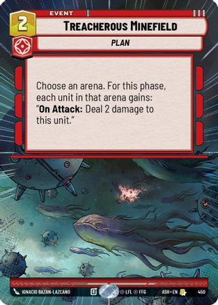 Treacherous Minefield (Hyperspace) (450) [Ashes of the Empire] Star Wars: Unlimited Single Disney