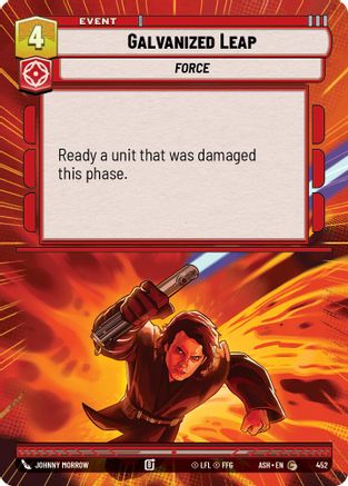 Galvanized Leap (Hyperspace) (452) [Ashes of the Empire] Star Wars: Unlimited Single Disney