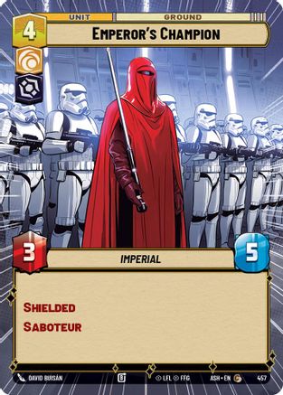 Emperor's Champion (Hyperspace) (457) [Ashes of the Empire] Star Wars: Unlimited Single Disney