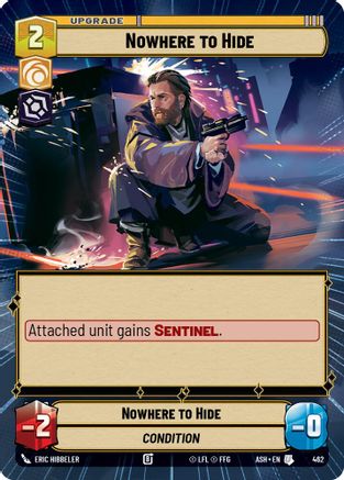 Nowhere to Hide (Hyperspace) (462) [Ashes of the Empire] Star Wars: Unlimited Single Disney