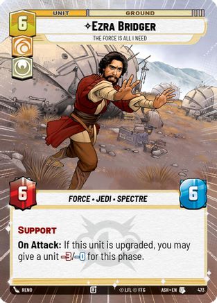 Ezra Bridger - The Force is All I Need (Hyperspace) (473) [Ashes of the Empire] Star Wars: Unlimited Single Disney