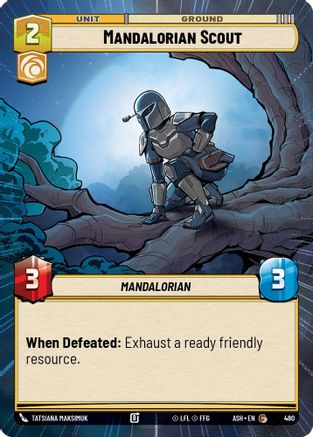 Mandalorian Scout (Hyperspace) (480) [Ashes of the Empire] Star Wars: Unlimited Single Disney