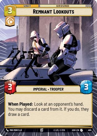 Remnant Lookouts (Hyperspace) (484) [Ashes of the Empire] Star Wars: Unlimited Single Disney