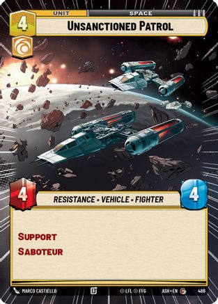 Unsanctioned Patrol (Hyperspace) (486) [Ashes of the Empire] Star Wars: Unlimited Single Disney
