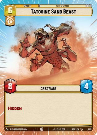 Tatooine Sand Beast (Hyperspace) (489) [Ashes of the Empire] Star Wars: Unlimited Single Disney