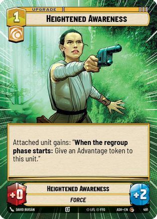 Heightened Awareness (Hyperspace) (491) [Ashes of the Empire] Star Wars: Unlimited Single Disney