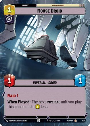 Mouse Droid (Hyperspace) (501) [Ashes of the Empire] Star Wars: Unlimited Single Disney