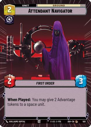 Attendant Navigator (Hyperspace) (502) [Ashes of the Empire] Star Wars: Unlimited Single Disney