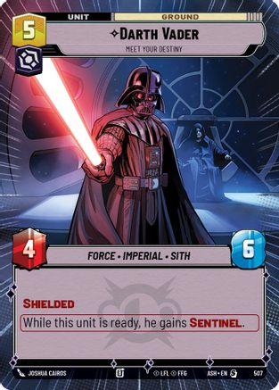 Darth Vader - Meet Your Destiny (Hyperspace) (507) [Ashes of the Empire] Star Wars: Unlimited Single Disney