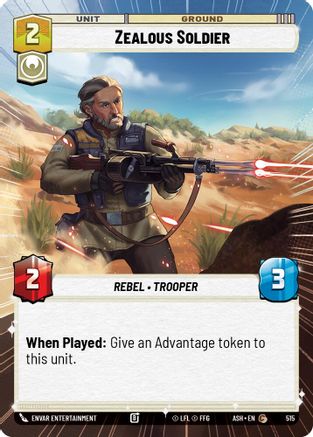 Zealous Soldier (Hyperspace) (515) [Ashes of the Empire] Star Wars: Unlimited Single Disney