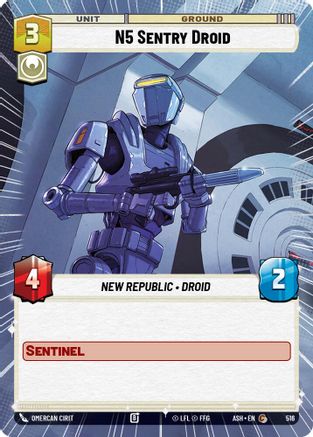 N5 Sentry Droid (Hyperspace) (516) [Ashes of the Empire] Star Wars: Unlimited Single Disney