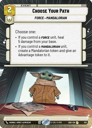 Choose Your Path (Hyperspace) (521) [Ashes of the Empire] Star Wars: Unlimited Single Disney