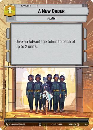 A New Order (Hyperspace) (528) [Ashes of the Empire] Star Wars: Unlimited Single Disney