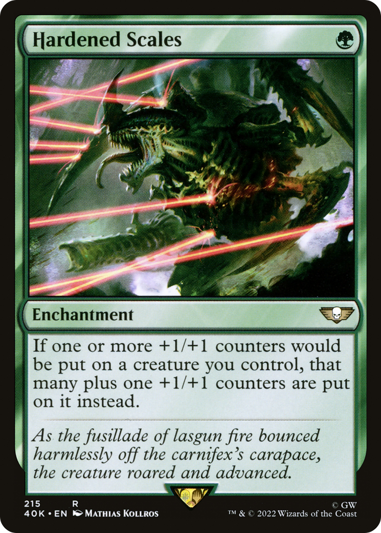 Hardened Scales (40K-215) [Warhammer 40,000 Commander] MTG Single Wizards of the Coast