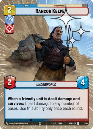 Rancor Keeper (Hyperspace Foil) (534) [Ashes of the Empire] Foil Star Wars: Unlimited Single Disney